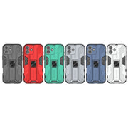 For iPhone 16 Plus Supersonic PC + TPU Holder Phone Case(Green)