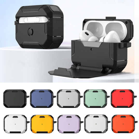 For AirPods 3 Phone Holder Design Earbuds Box Protective Case(White)