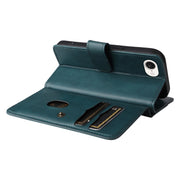 For iPhone 16e Multi-Function Wallet 10 Card Slots Leather Phone Case(Dark Green)