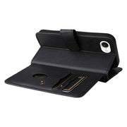 For iPhone 16e Multi-Function Wallet 10 Card Slots Leather Phone Case(Black)