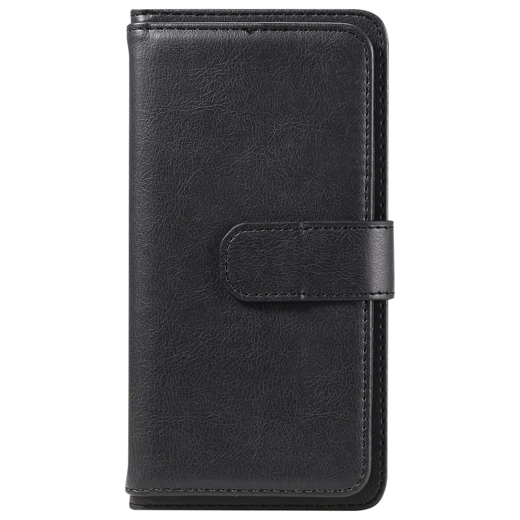 For Samsung Galaxy S25 / S24 5G Multi-Function Wallet 10 Card Slots Leather Phone Case(Black)