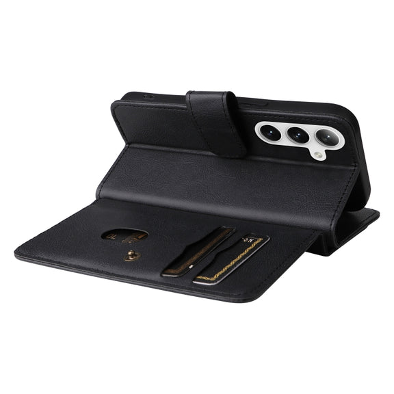 For Samsung Galaxy S25 / S24 5G Multi-Function Wallet 10 Card Slots Leather Phone Case(Black)