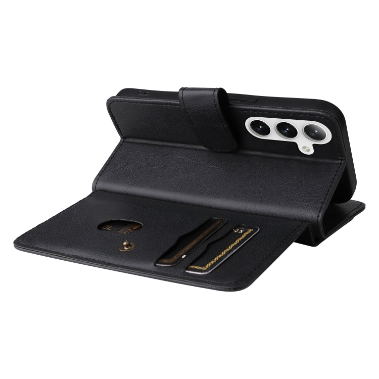 For Samsung Galaxy S25 / S24 5G Multi-Function Wallet 10 Card Slots Leather Phone Case(Black)