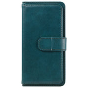 For Redmi K70 Multi-Function Wallet 10 Card Slots Leather Phone Case(Dark Green)