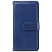 For Redmi K70 Multi-Function Wallet 10 Card Slots Leather Phone Case(Dark Blue)