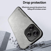 For Redmi K70 Ultra Skin Feel Magnetic Leather Back Phone Case(Dark Grey)