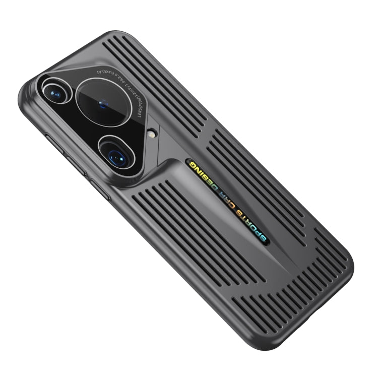 For Huawei Pura 70 Ultra Blade Cooling PC Full Coverage Phone Case(Graphite Black)
