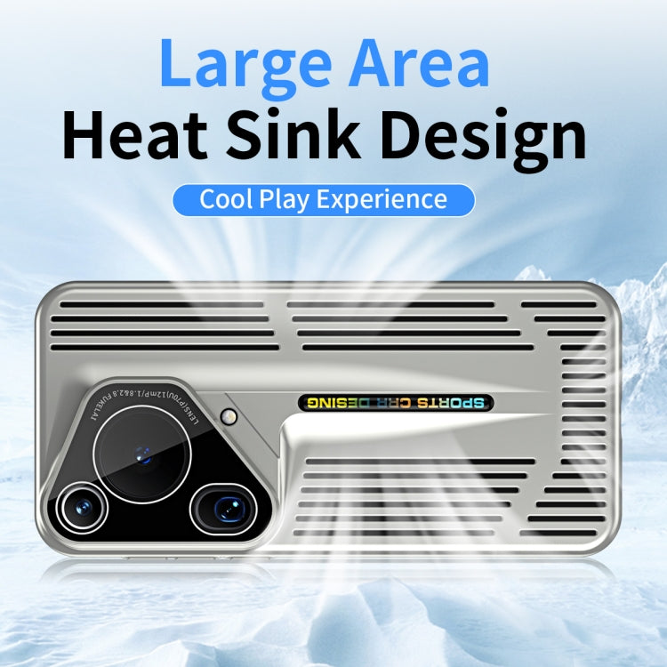 For Huawei Pura 70 Ultra Blade Cooling PC Full Coverage Phone Case(Cyan)