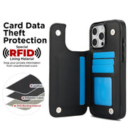 For iPhone 16 Pro Double Buckle Rhombic PU Leather Phone Case(Black)