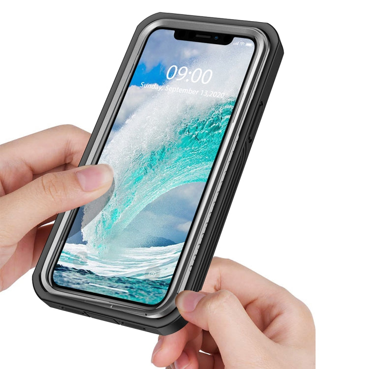 For iPhone 12 / 12 Pro RedPepper Shockproof Dust-proof Life Water-resistant Phone Case(Transparent)