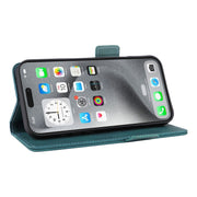 For iPhone 16 Pro Magnetic Clasp Leather Phone Case(Green)