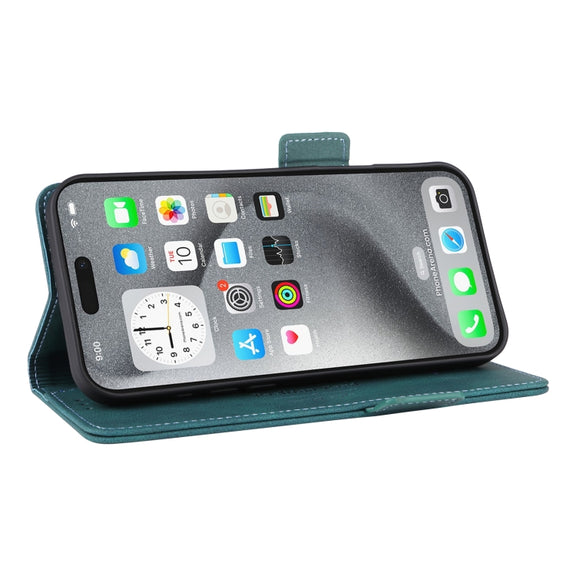 For iPhone 16 Pro Magnetic Clasp Leather Phone Case(Green)