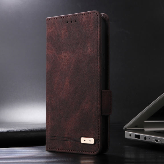 For iPhone 16 Pro Max Magnetic Clasp Leather Phone Case(Brown)