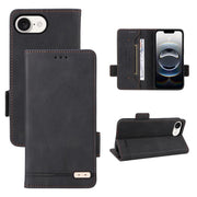 For iPhone SE 2024 Magnetic Clasp Leather Phone Case(Black)