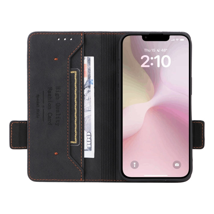 For iPhone SE 2024 Magnetic Clasp Leather Phone Case(Black)