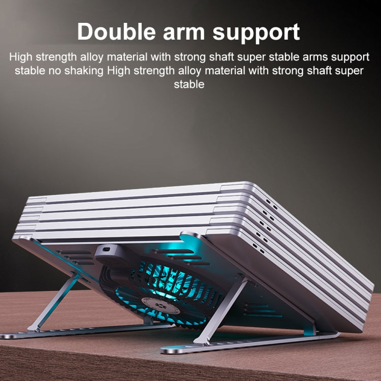 R- JUST HZ44 Aluminum Alloy Laptop Cooling Stand(Silver)