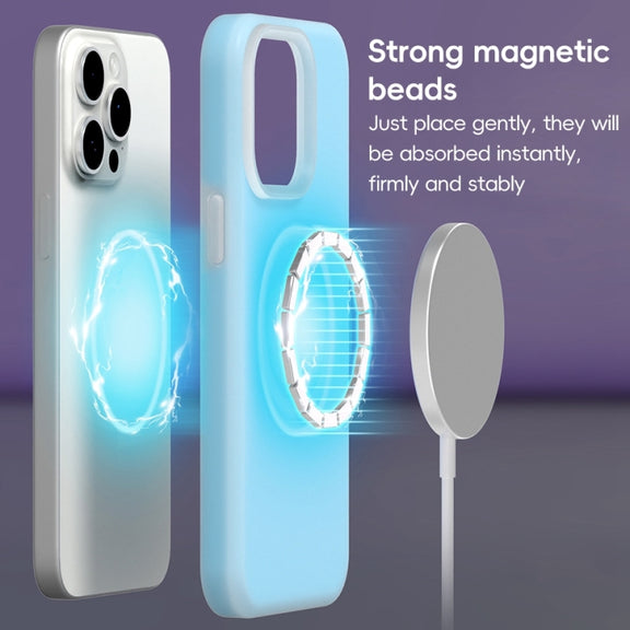 For iPhone 16 Plus Jelly Liquid Silicone MagSafe Magnetic Phone Case(Green)