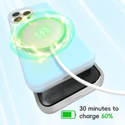 For iPhone 16 Jelly Liquid Silicone MagSafe Magnetic Phone Case(Blue)