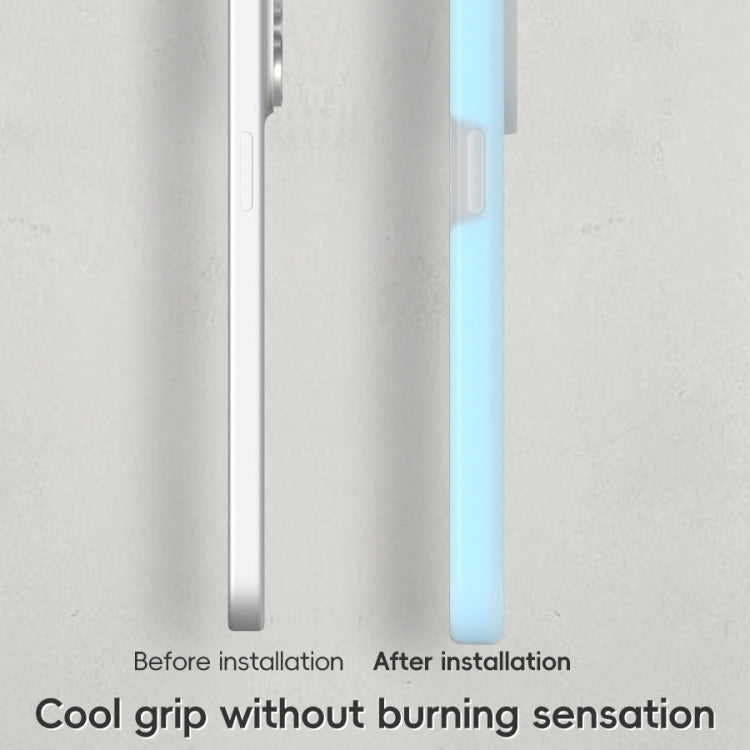For iPhone 16 Plus Jelly Liquid Silicone MagSafe Magnetic Phone Case(Blue)