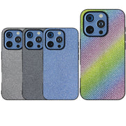 For iPhone 16 Pro Max Diamond Black Frame Phone Case(Jewel Black)