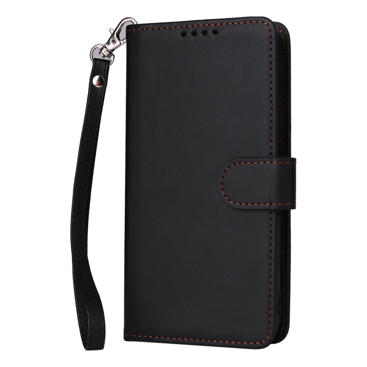 For Honor Magic6 Lite 5G BETOPNICE BN-005 2 in 1 Detachable Imitate Genuine Leather Phone Case(Black)