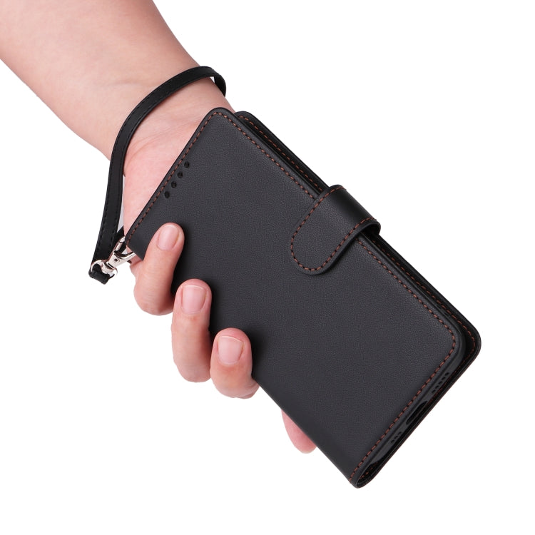 For Honor Magic6 Lite 5G BETOPNICE BN-005 2 in 1 Detachable Imitate Genuine Leather Phone Case(Black)