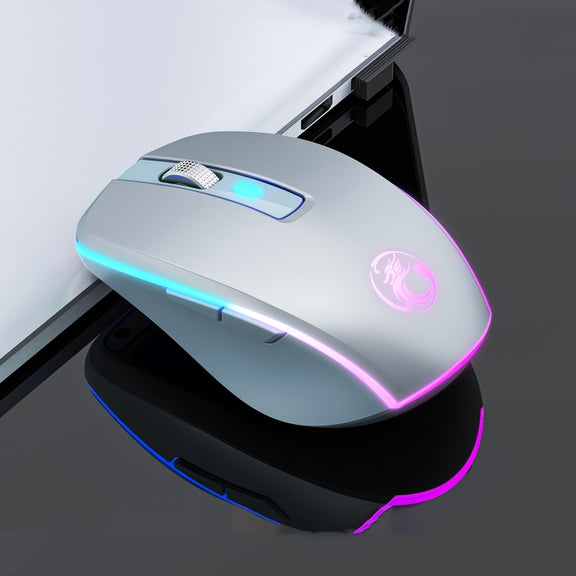 iMICE G903 2.4G Single Mode 6-key Silent Wireless Gaming Mouse(Silver)