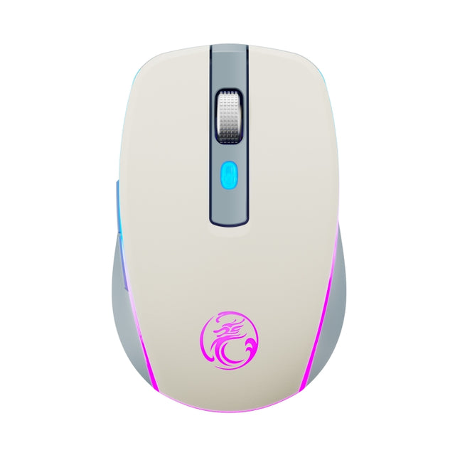 iMICE G903 2.4G Single Mode 6-key Silent Wireless Gaming Mouse(Beige)