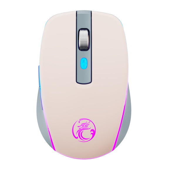 iMICE G903 Bluetooth Dual Mode 6-key Silent Wireless Gaming Mouse(Pink)