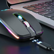 iMICE G903 Bluetooth Dual Mode 6-key Silent Wireless Gaming Mouse(Pink)
