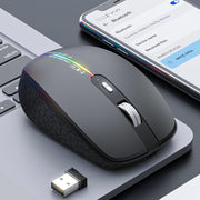 iMICE G904 Dual Mode 6-Key Silent Wireless Gaming Mouse(White)