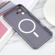 For iPhone 16 Liquid TPU Silicone Solid Color MagSafe Phone Case(Grey)