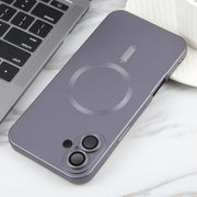 For iPhone 16 Liquid TPU Silicone Solid Color MagSafe Phone Case(Grey)