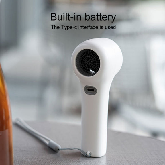 N606 Pro HD Digital Display Mini Handheld Fan(White)