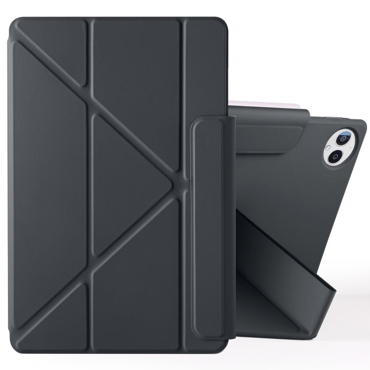 For Huawei MatePad Pro 13.2 2023 Fixed Buckle Magnetic Deformation Leather Tablet Case(Black)