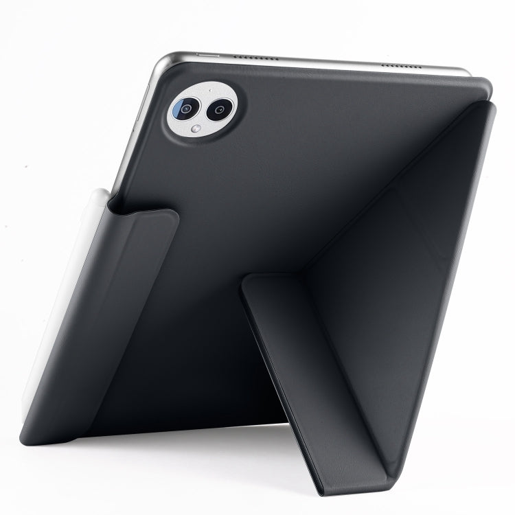 For Huawei MatePad Pro 13.2 2023 Fixed Buckle Magnetic Deformation Leather Tablet Case(Black)