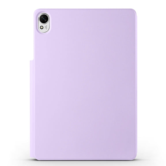 For Huawei MatePad Air 12 2024 Fixed Buckle Magnetic Deformation Leather Tablet Case(Purple)