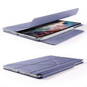 For Huawei MatePad Air 12 2024 Fixed Buckle Magnetic Deformation Leather Tablet Case(Lavender Purple)