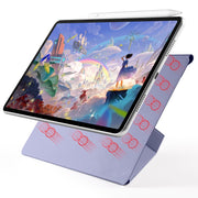For Huawei MatePad Air 12 2024 Fixed Buckle Magnetic Deformation Leather Tablet Case(Lavender Purple)