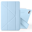 For Huawei MatePad Pro 12.2 2024 Fixed Buckle Magnetic Deformation Leather Tablet Case(Ice Blue) - Huawei by PMC TechLife | Online Shopping South Africa | PMC TechLife | Buy Now Pay Later Mobicred