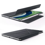For Huawei MatePad Pro 12.2 2024 Fixed Buckle Magnetic Deformation Leather Tablet Case(Black)