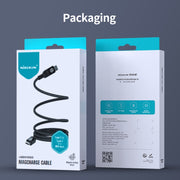 NILLKIN 100W USB-C/Type-C to USB-C/Type-C Small Magnetic Coil Fast Charging Data Cable, Length: 1m(Black)