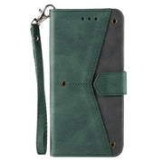 For iPhone 16e Nail Skin Feel Stitching Calf Texture Leather Phone Case(Green)