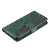 For iPhone 16e Nail Skin Feel Stitching Calf Texture Leather Phone Case(Green)