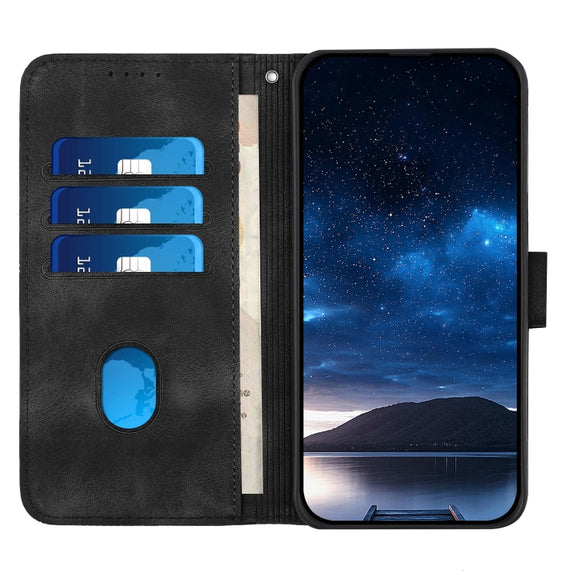 For Google Pixel 9 / 9 Pro Grid Butterfly Embossed Pattern Leather Phone Case with Lanyard(Black)