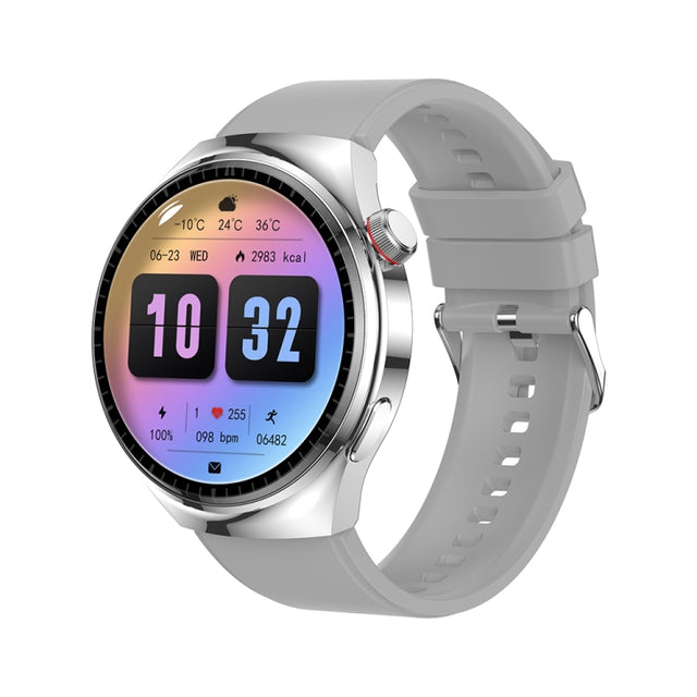 LEMFO LF38 1.6 inch IPS Screen Silicone Strap Smart Watch Supports Blood Oxygen Monitoring(Silver)