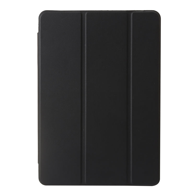 For Huawei Matepad SE 11 2024 Clear Acrylic 3-Fold Leather Tablet Case(Black)