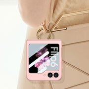 For Samsung Galaxy Z Flip6 / Flip7 FE GKK Integrated Ultra-thin Triaxial Ring Holder PC Phone Case(Black)