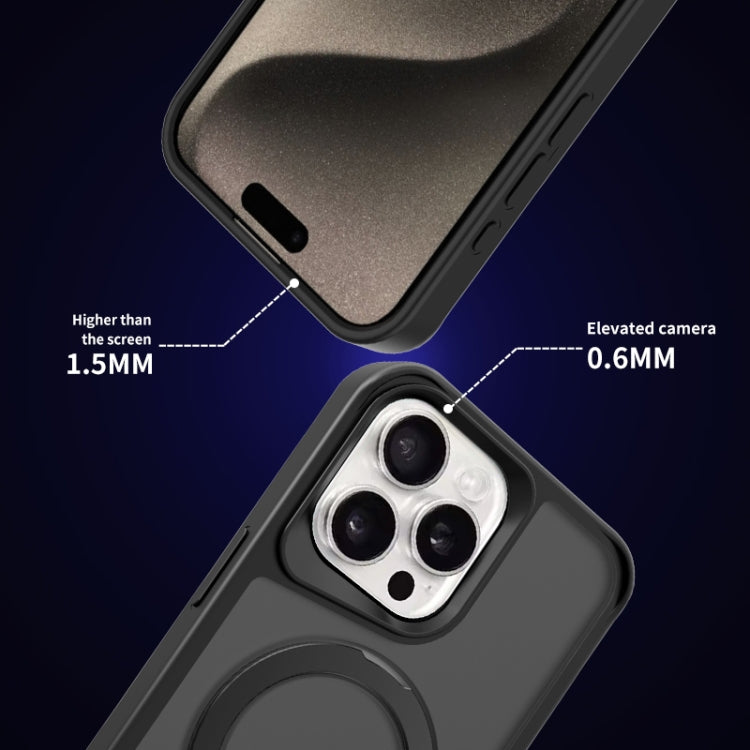 For iPhone 16 Plus Invisible Fulcrum Holder MagSafe Phone Case(Coffee)