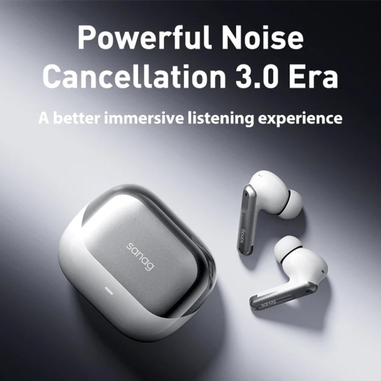 Sanag T51S TWS ANC Noise Reduction Wireless Bluetooth Earphone(White)